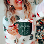 Believe & Joy Christmas Mug PRE-ORDER — Select Your Color