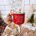 Believe & Joy Christmas Mug PRE-ORDER — Select Your Color