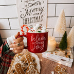 Believe & Joy Christmas Mug PRE-ORDER — Select Your Color