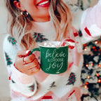 Believe & Joy Christmas Mug PRE-ORDER — Select Your Color