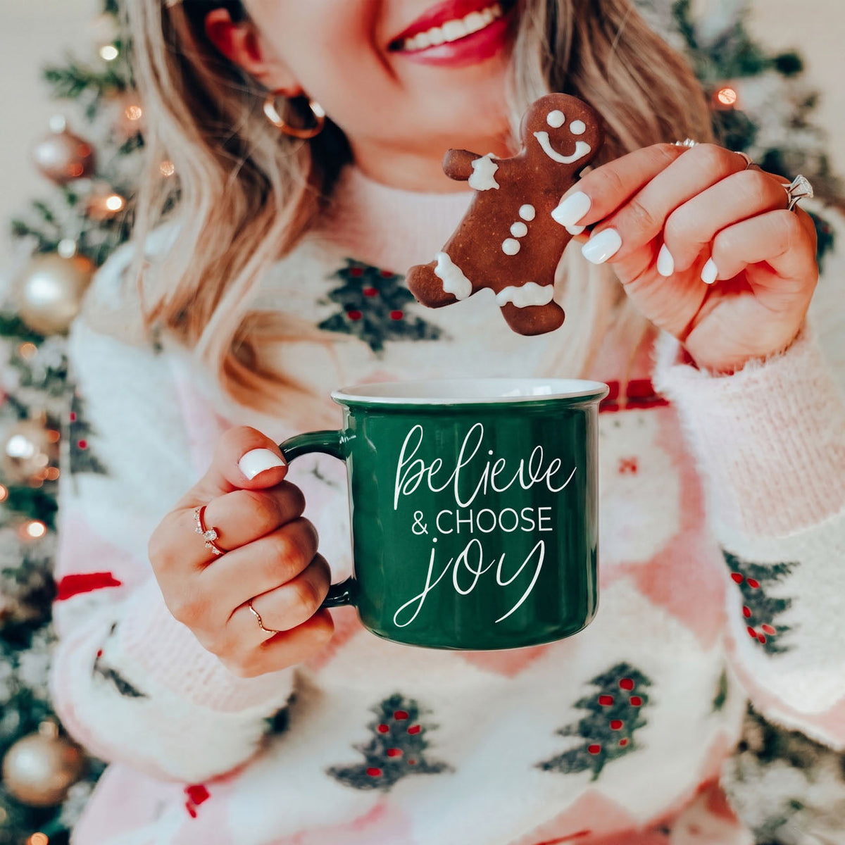 Believe & Joy Christmas Mug PRE-ORDER — Select Your Color