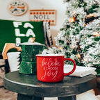 Believe & Joy Christmas Mug PRE-ORDER — Select Your Color