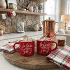 Believe & Joy Christmas Mug PRE-ORDER — Select Your Color