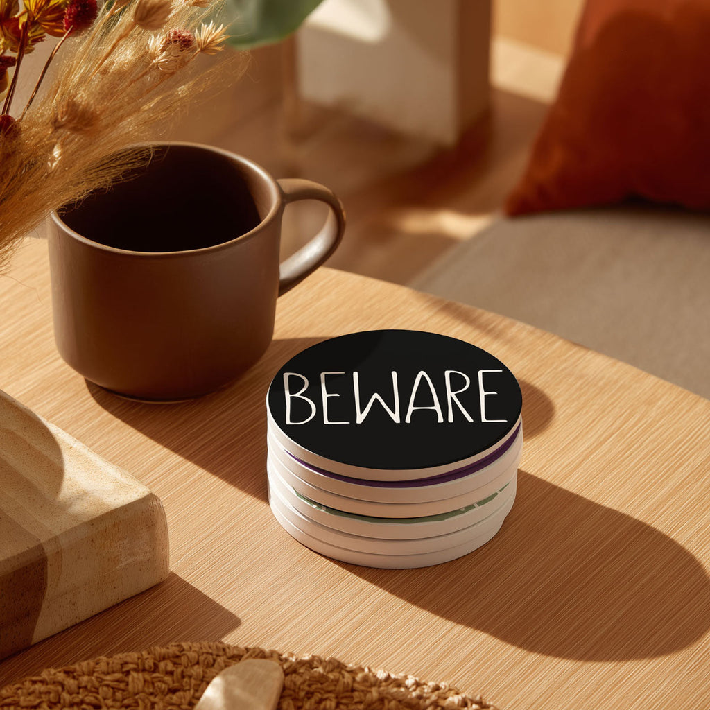 Ceramic Halloween Coasters — Select Your Pack & Style