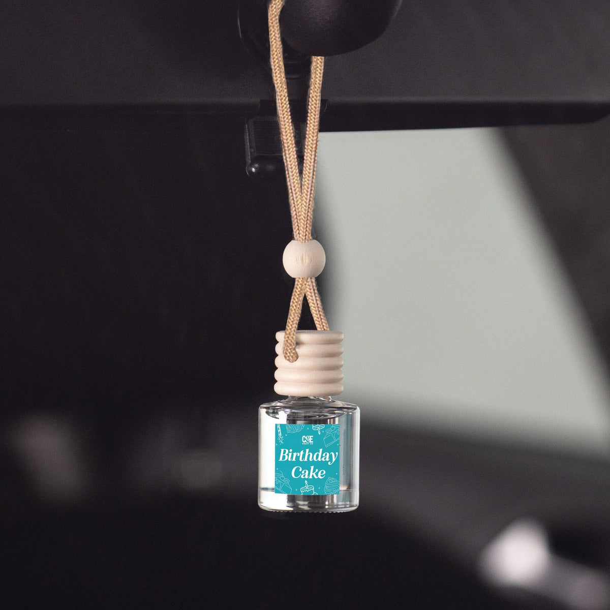 Birthday Cake Scented Hanging Refillable Car Freshener Diffuser