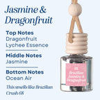 Brazilian Jasmine & Pink Dragonfruit Scented Hanging Refillable Car Freshener Diffuser