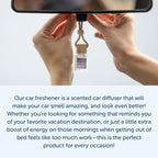 Brazilian Jasmine & Pink Dragonfruit Scented Hanging Refillable Car Freshener Diffuser