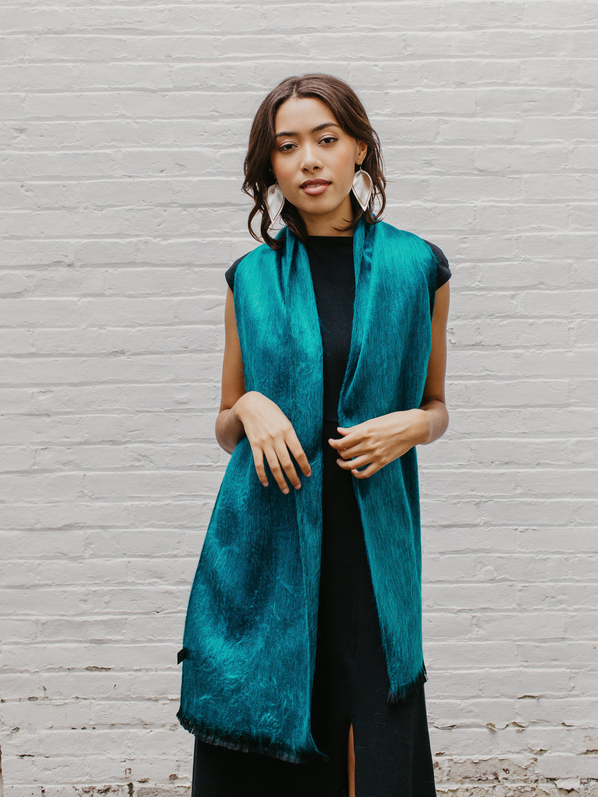 Brushed Alpaca Solid Scarf — Select Your Color