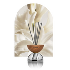 Breath Wood Transparent Glass Reed Diffuser with Aroma Oil