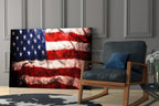 USA Flag Glass Wall Art — 4 Sizes