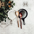 Bold "Life is Short...Lick the Spoon" Spoon Rest & Wooden Spoon — Select Your Color & Spoon
