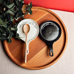 Bold "Life is Short...Lick the Spoon" Spoon Rest & Wooden Spoon — Select Your Color & Spoon