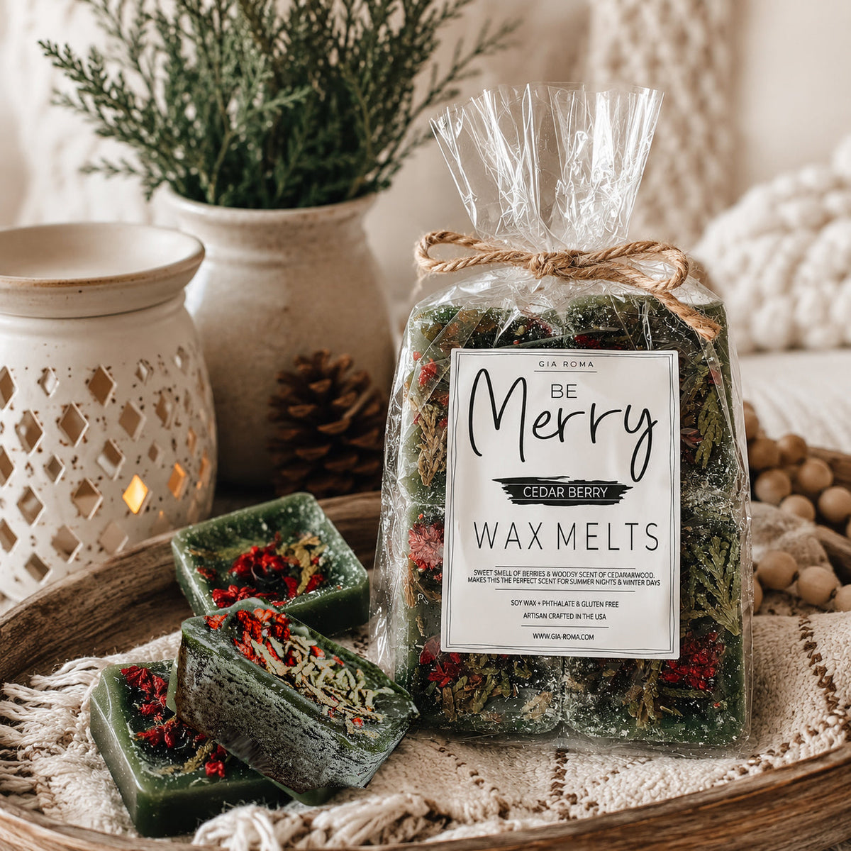Cedar Berry XL Wax Melts — Select Your Label