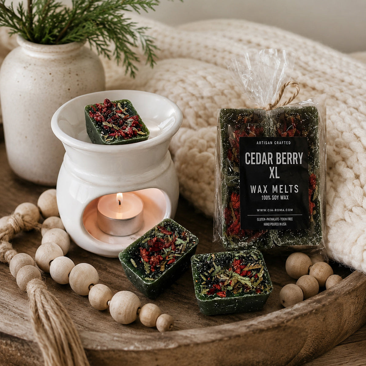 Cedar Berry XL Wax Melts — Select Your Label