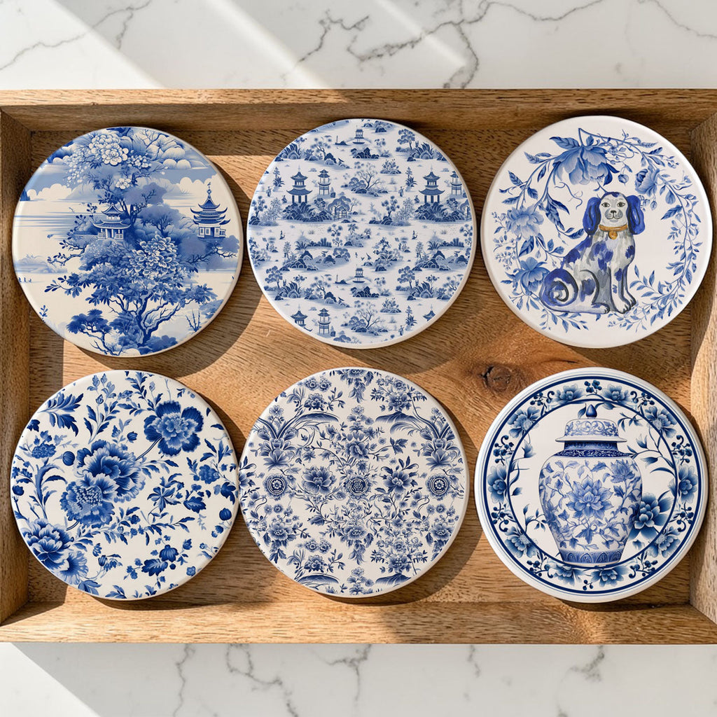 Chinoiserie Coasters — Select Your Style & Quantity