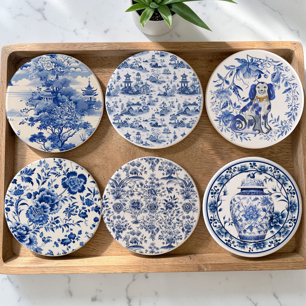 Chinoiserie Coasters — Select Your Style & Quantity