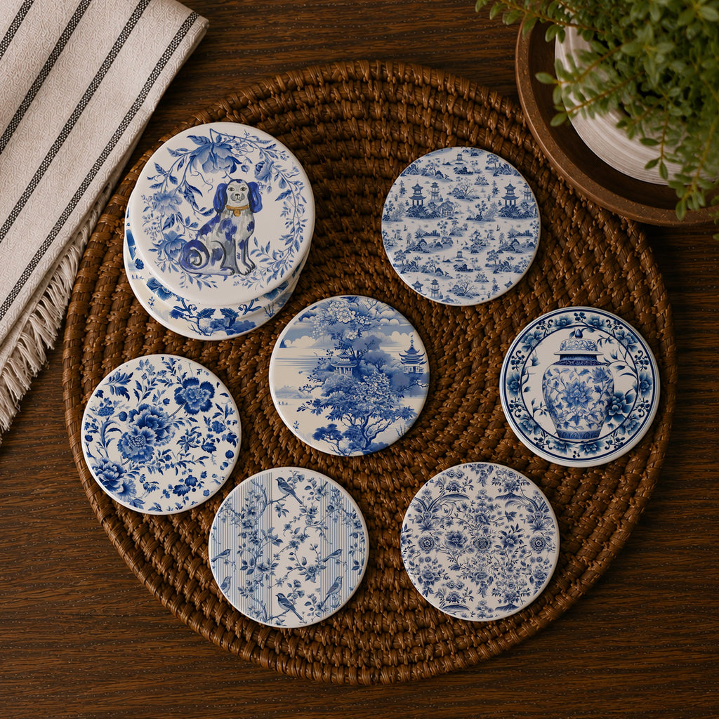 Chinoiserie Coasters — Select Your Style & Quantity