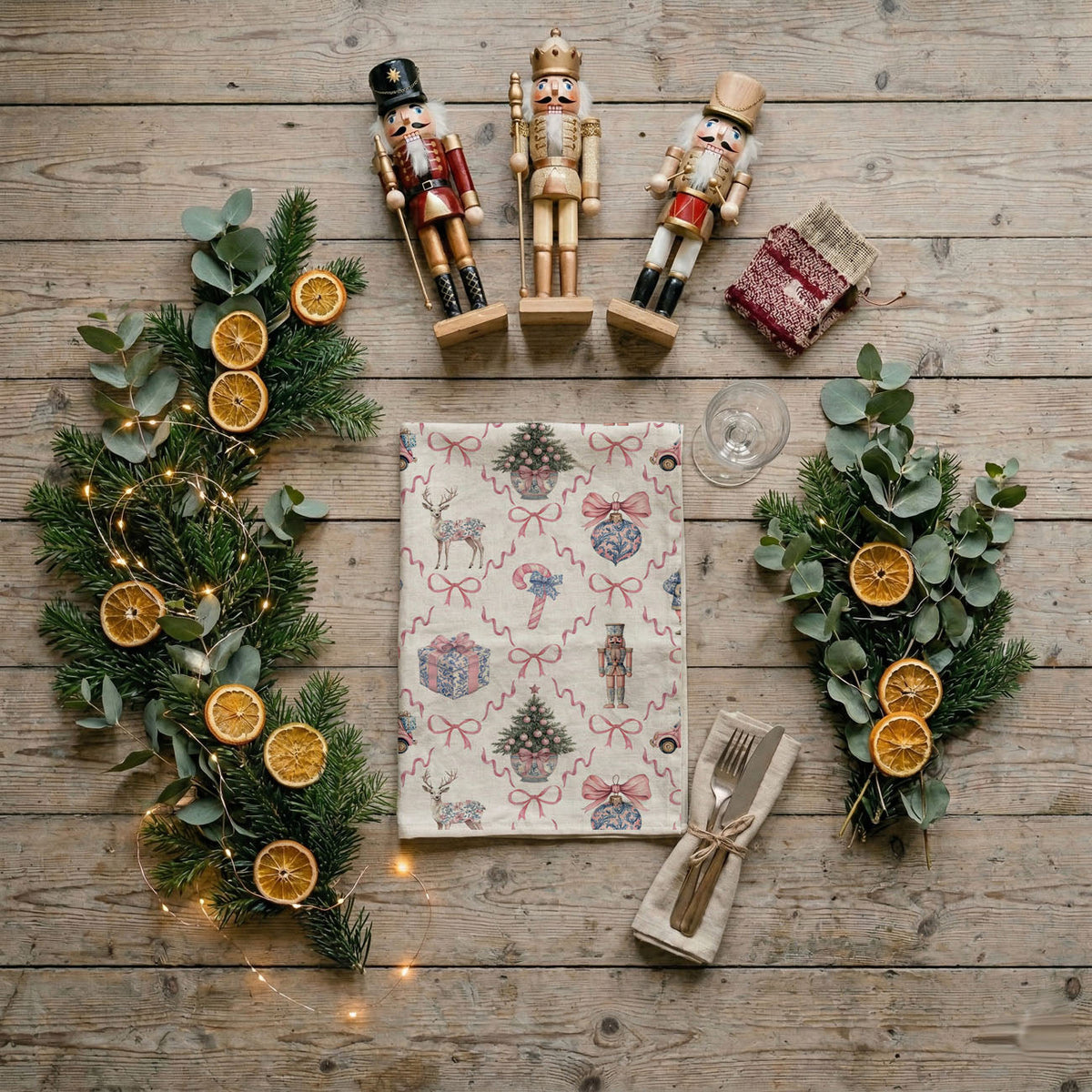 Chinoiserie Christmas Kitchen Towel