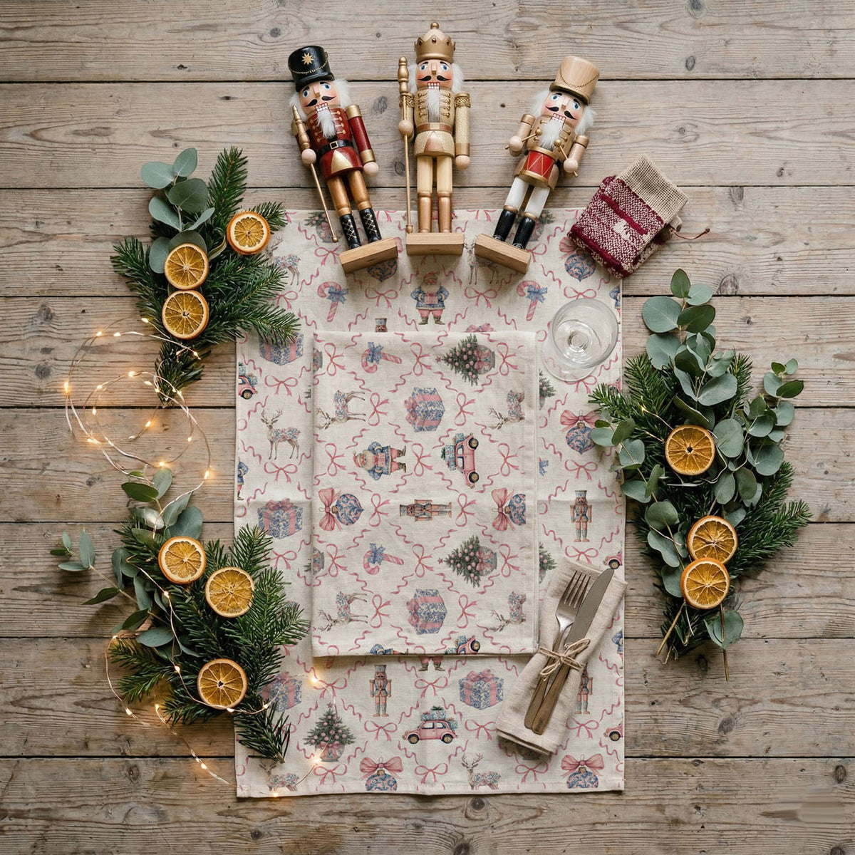 Chinoiserie Christmas Kitchen Towel