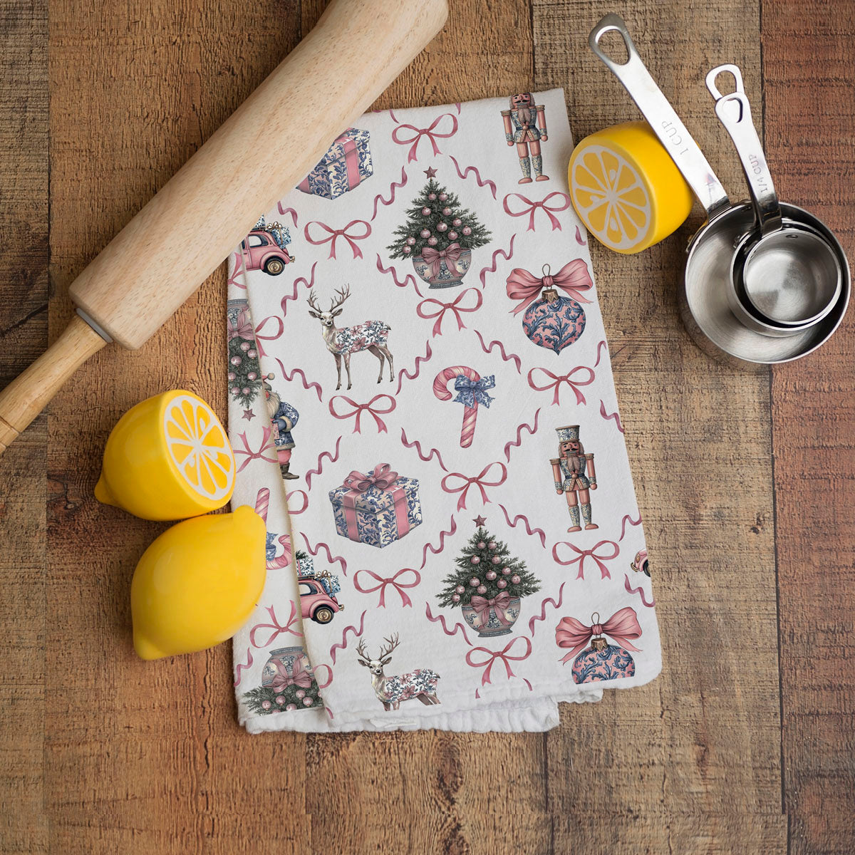 Chinoiserie Christmas Kitchen Towel