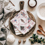 Chinoiserie Christmas Kitchen Towel