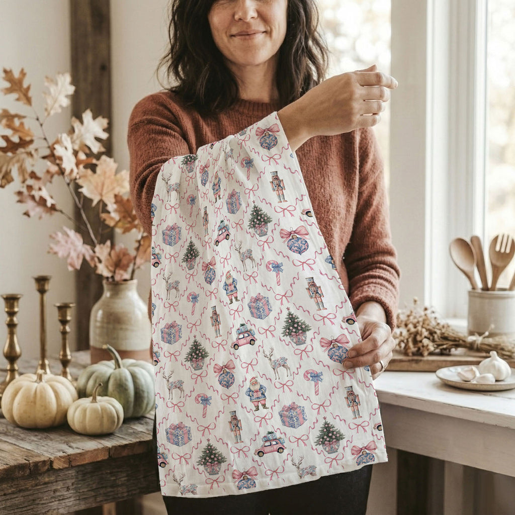 Chinoiserie Christmas Kitchen Towel
