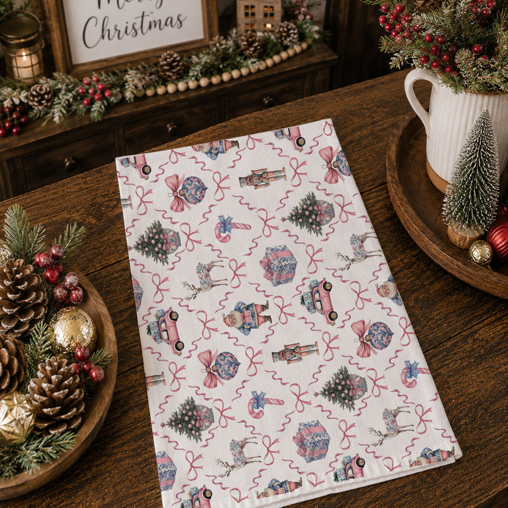 Chinoiserie Christmas Kitchen Towel
