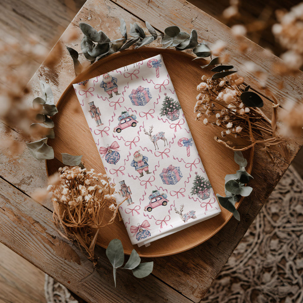 Chinoiserie Christmas Kitchen Towel