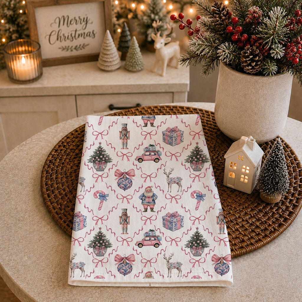 Chinoiserie Christmas Kitchen Towel