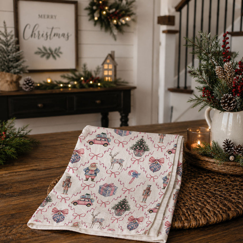 Chinoiserie Christmas Kitchen Towel