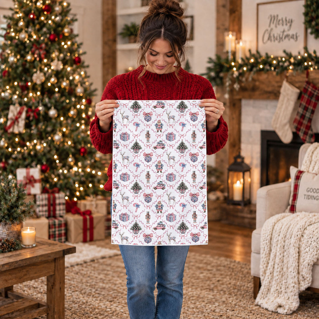 Chinoiserie Christmas Kitchen Towel