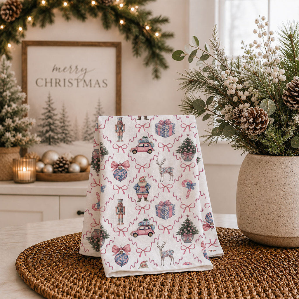 Chinoiserie Christmas Kitchen Towel