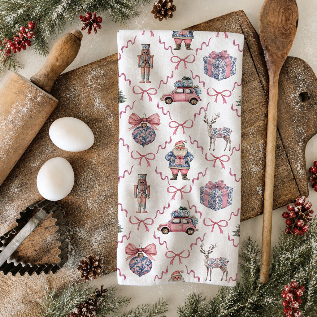 Chinoiserie Christmas Kitchen Towel