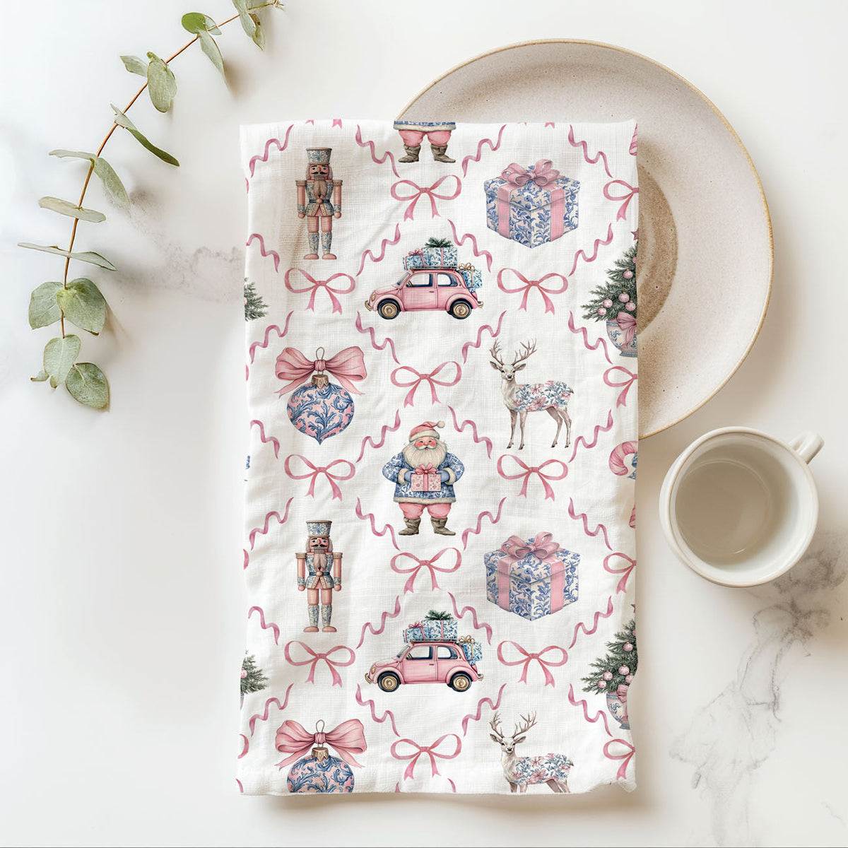 Chinoiserie Christmas Kitchen Towel