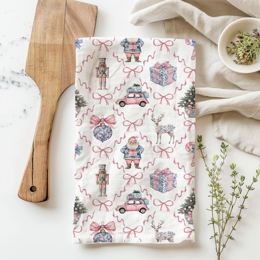 Chinoiserie Christmas Kitchen Towel