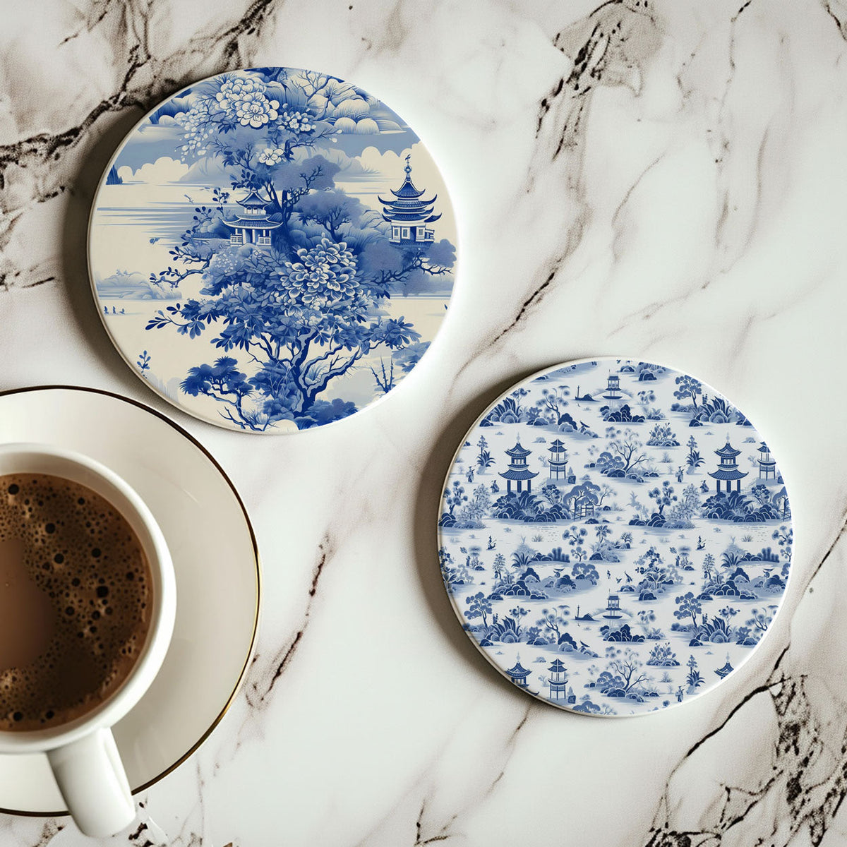 Chinoiserie Coasters — Select Your Style & Quantity