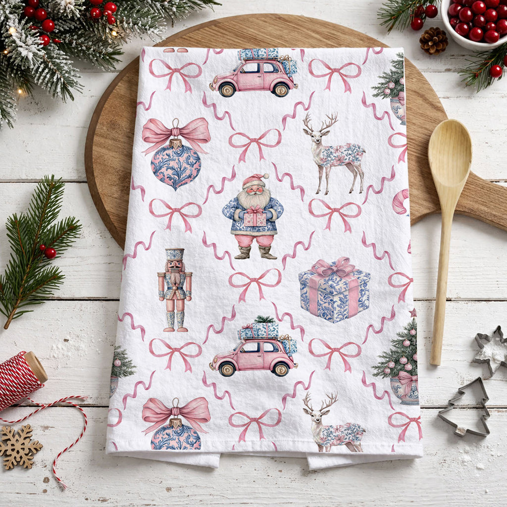 Chinoiserie Christmas Kitchen Towel