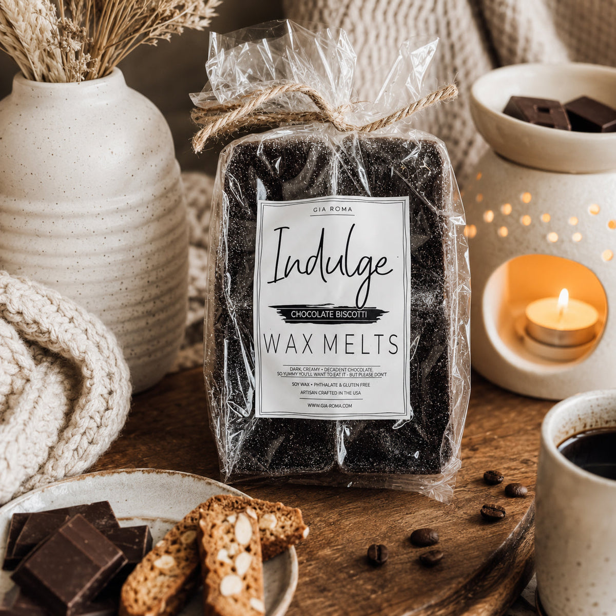 Chocolate Biscotti XL Wax Melts — Select Your Label
