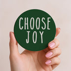 Minimalist Christmas Premium Ceramic Coasters with Cork Back — Select Your Pack & Color