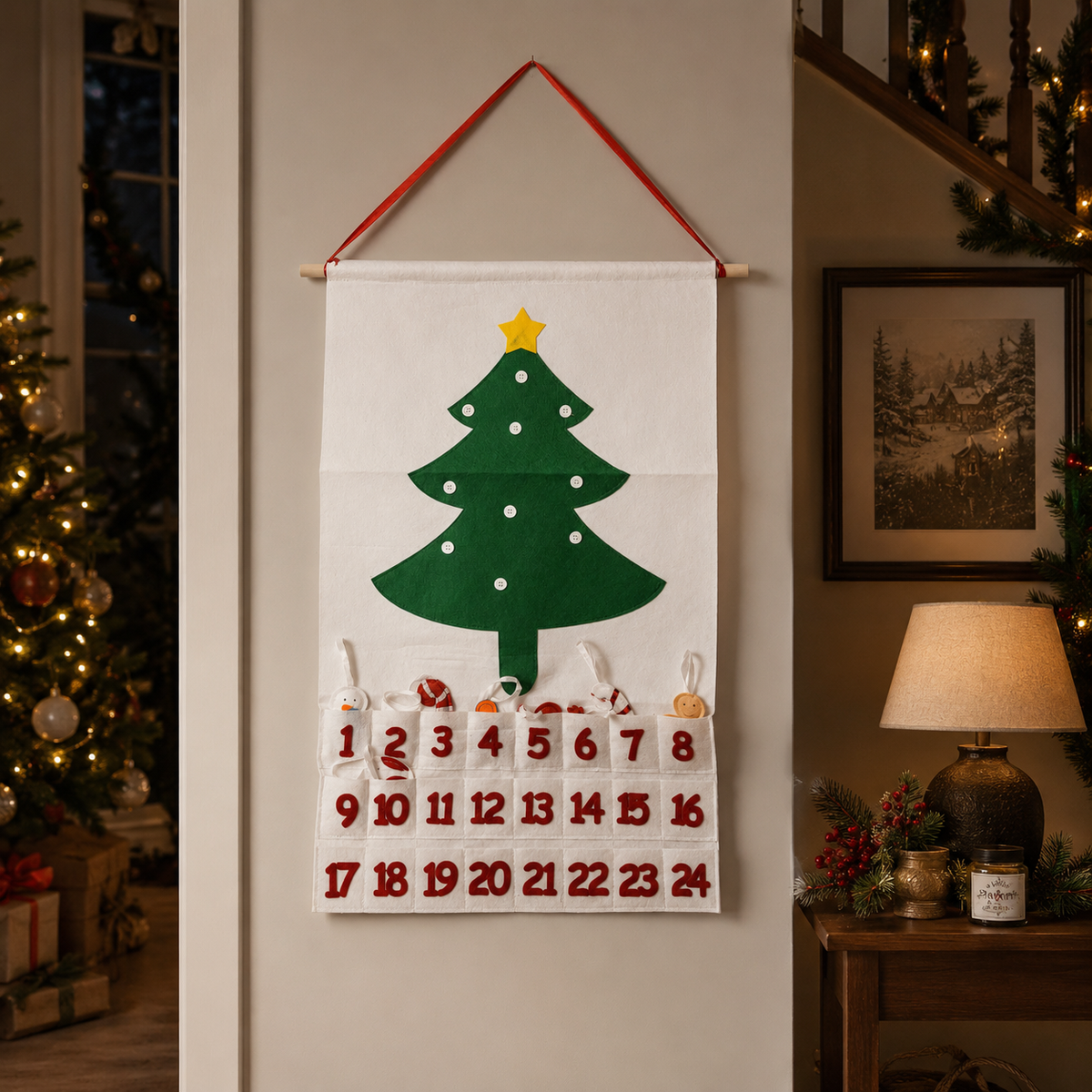 Handmade Felt Christmas Advent Calendar