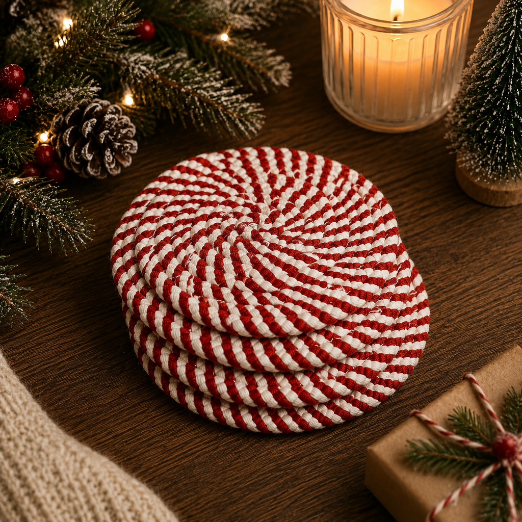 Candy Cane Coaster PRE-ORDER — Select Your Color