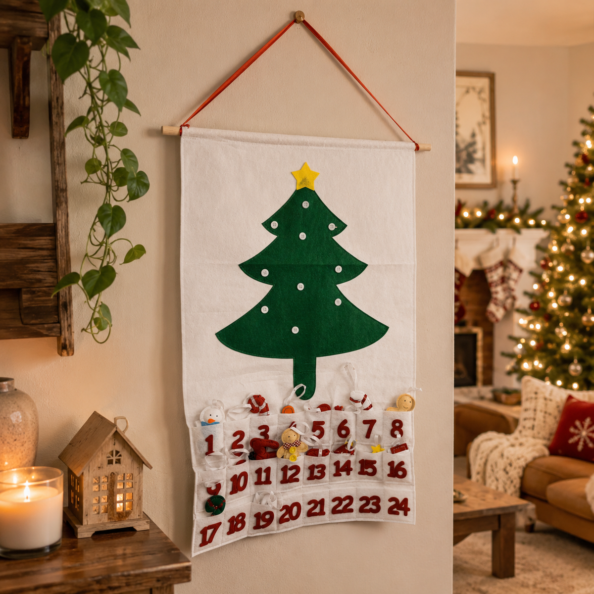 Handmade Felt Christmas Advent Calendar