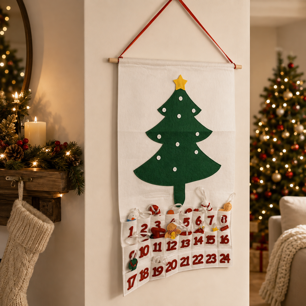 Handmade Felt Christmas Advent Calendar
