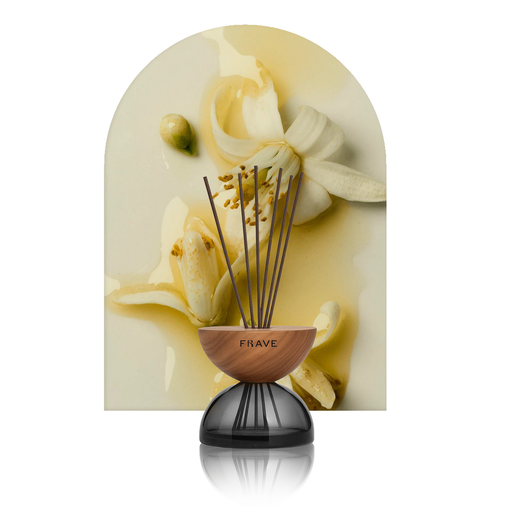 Breath Wood Smoked Glass Reed Diffuser with Aroma Oil