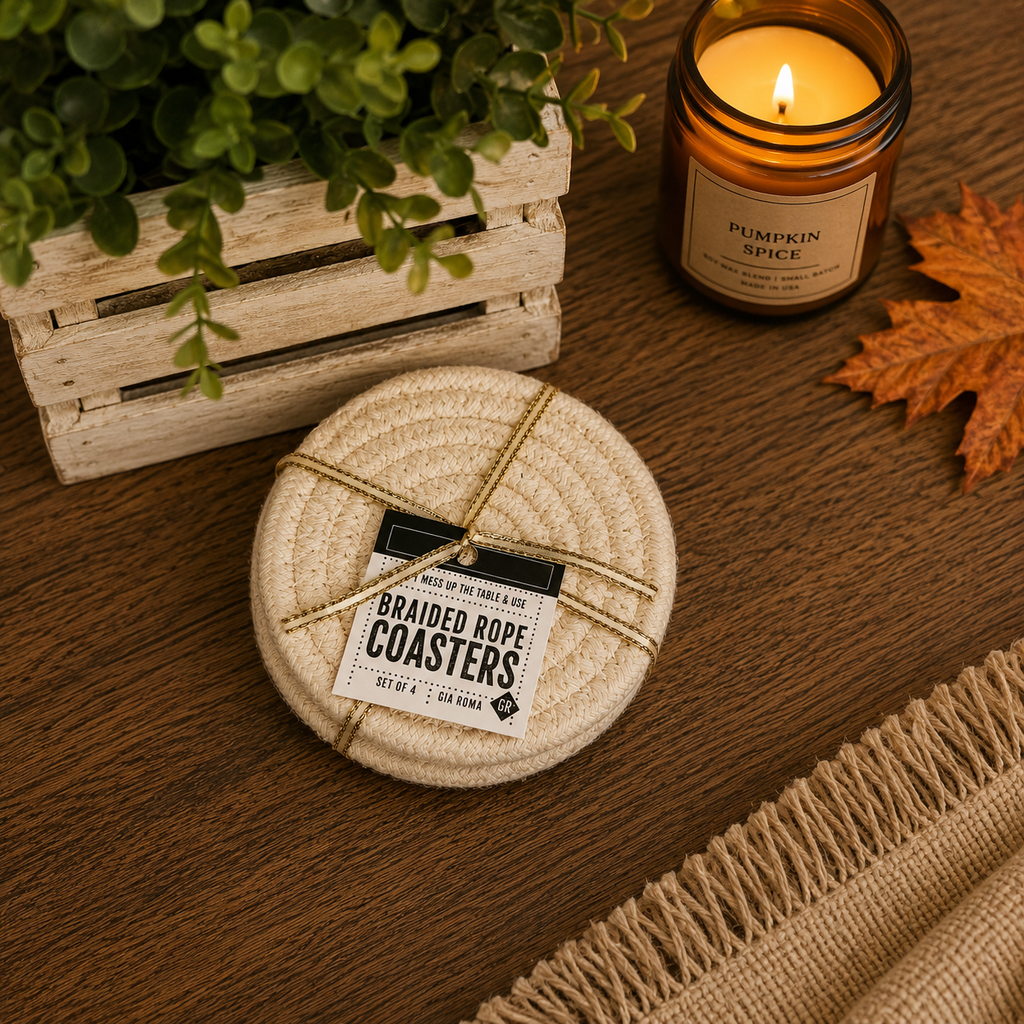 Fall Fabric Coasters — Select Your Pack & Color Story