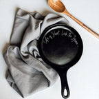 Cursive "Life is Short...Lick the Spoon" Spoon Rest & Wooden Spoon — Select Your Color & Spoon