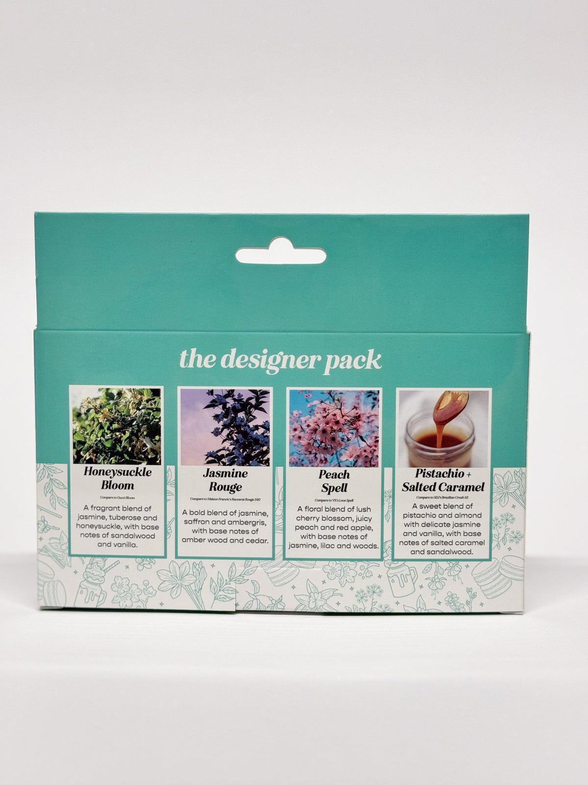 Designer 4 Pack Scented Hanging Refillable Car Freshener Diffusers Bundle
