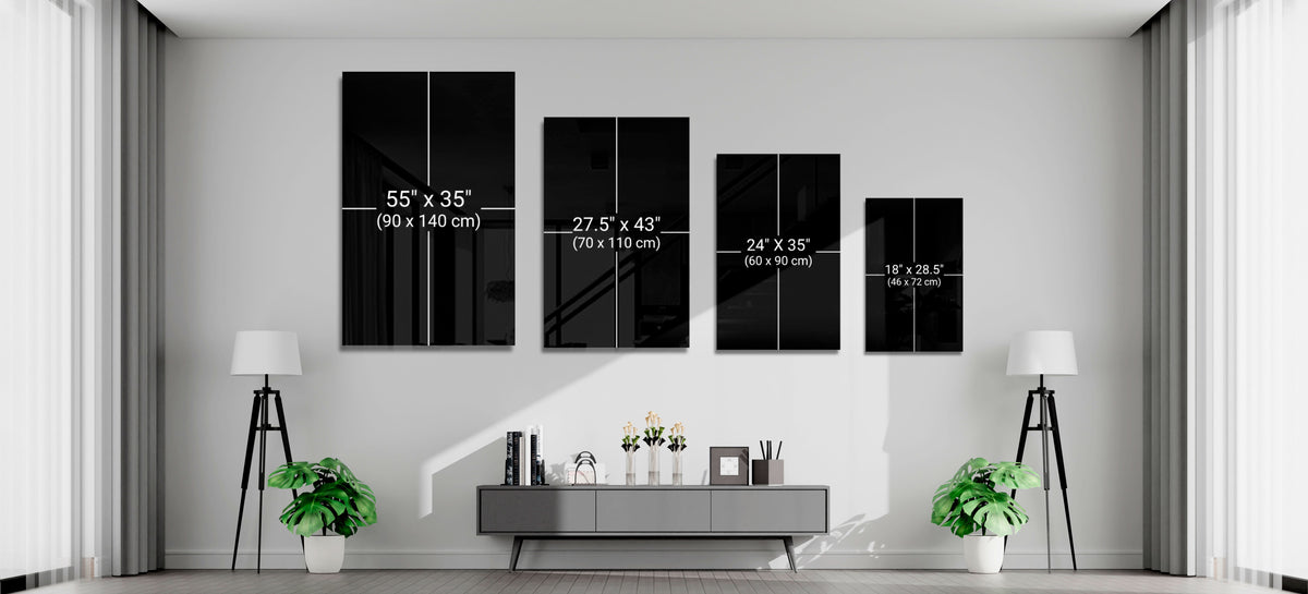 Neon Make Up Glass Wall Art