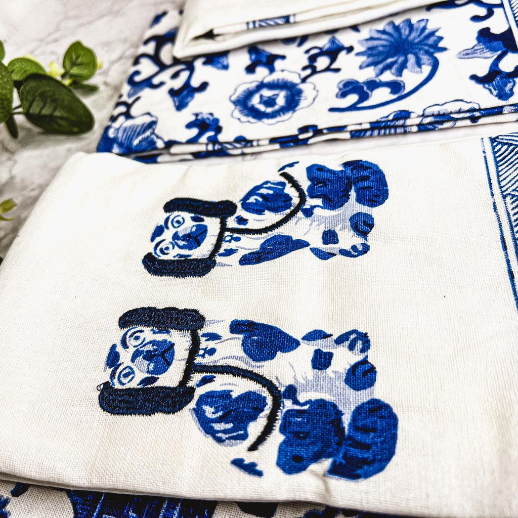 Chinoiserie Oversized Tea Towels — Select Your Pattern