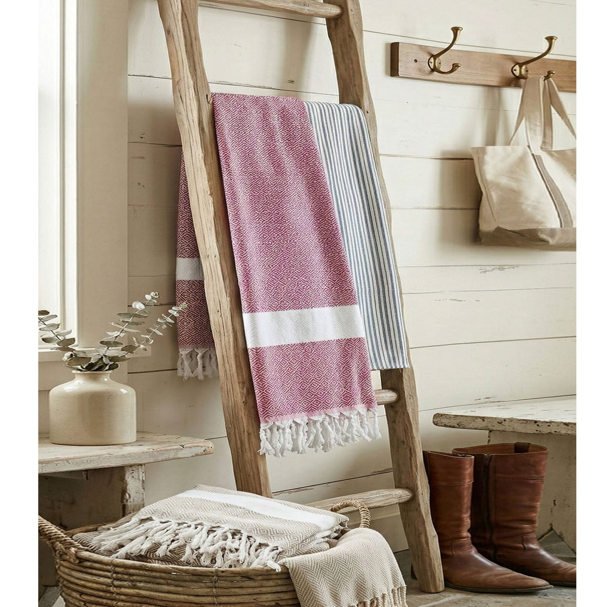 Haley Diamond XL Turkish Cotton Towel — Select Your Color